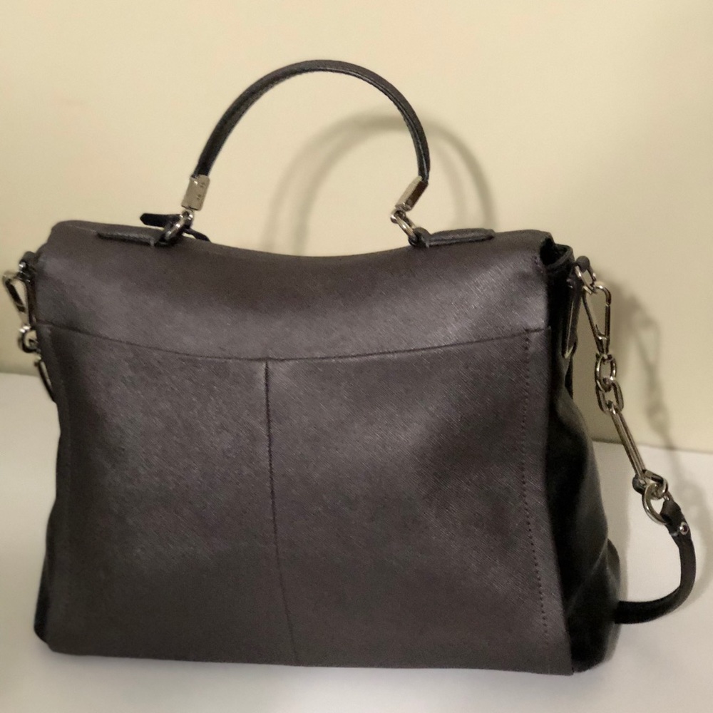 Coach Madison Saffiano Leather Flap Satchel - Picture 3 of 3
